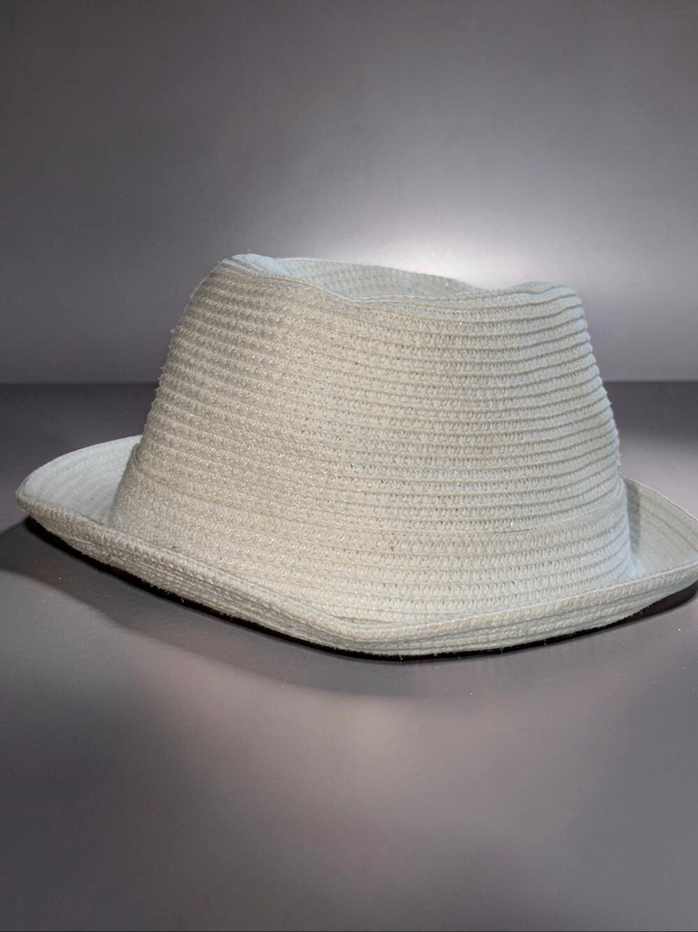 Bailey of Hollywood White Paper Blend Fedora Trilby Hat XL Lightweight
